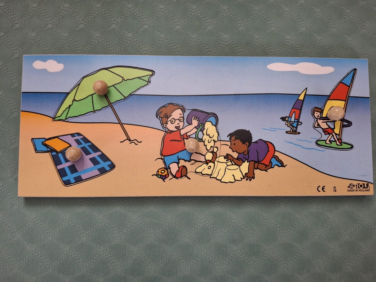 Rolf puzzel, Strand, Nieuw, Ophalen of Verzenden, Van hout, Minder dan 10 stukjes