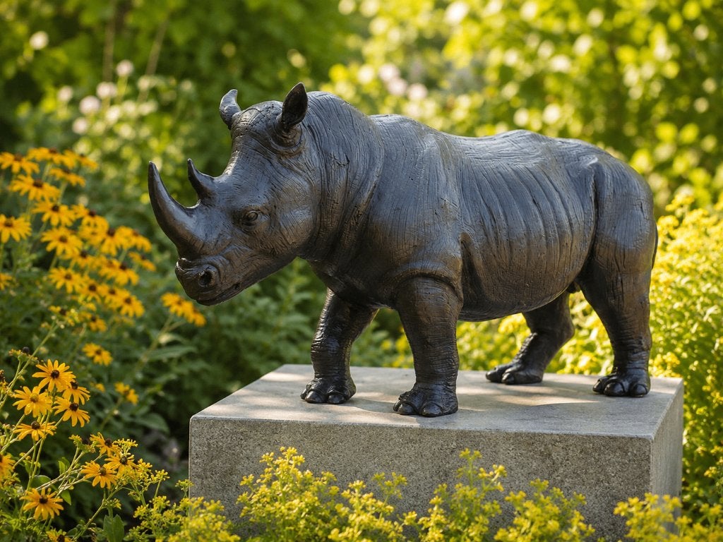 NEUSHOORN / BRONZEN BEELD / OPRUIMING