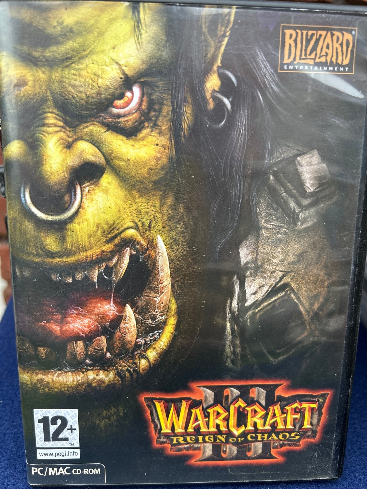 Warcraft III: Reign of Chaos PC/MAC CD-ROM, Ophalen, Online, Gebruikt, 1 speler