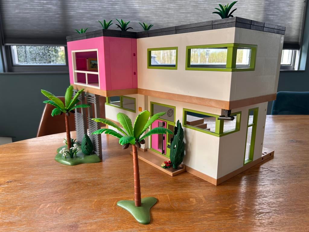 Playmobil Moderne Luxe Villa (set 5574) met accessoires, Ophalen, Zo goed als nieuw