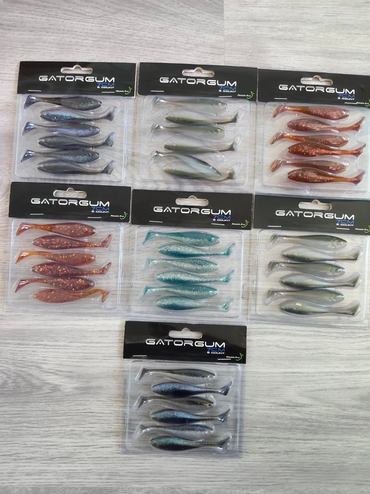 7 x verpakkingen Gator Shads 7cm, Verzenden, Nieuw, Overige typen
