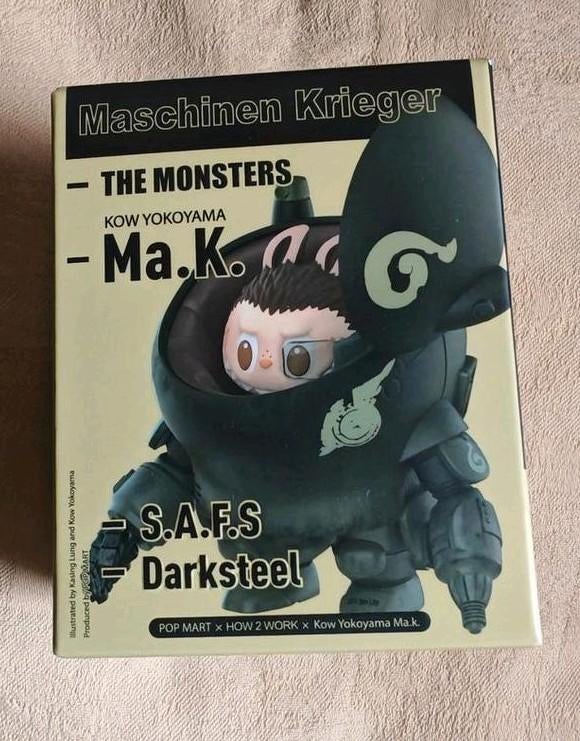 Origineel Labubu Yokoyama Darksteel MA.K. Maschinen Popmart, Ophalen of Verzenden, Nieuw