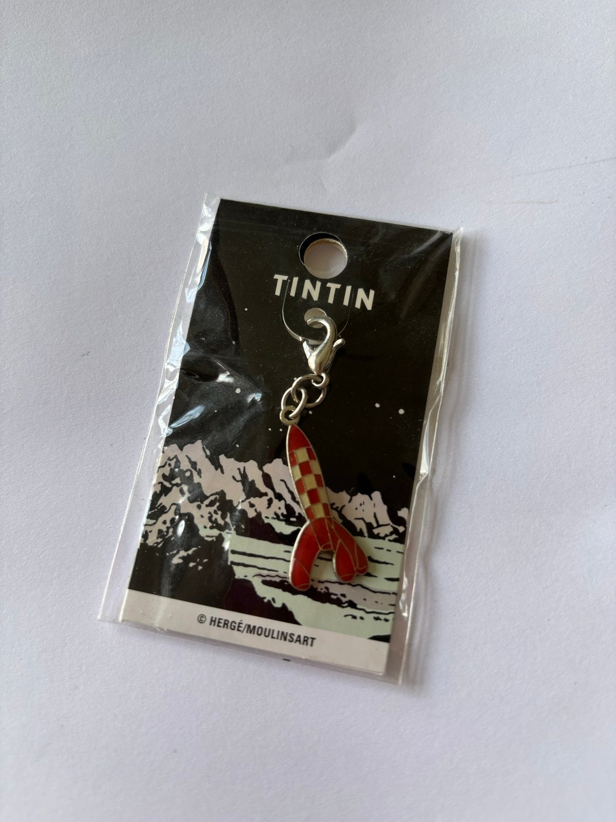 Tintin Raket Sleutelhanger / Charm - Nieuw in verpakking, Ophalen of Verzenden, Kuifje, Nieuw, Beeldje of Figuurtje
