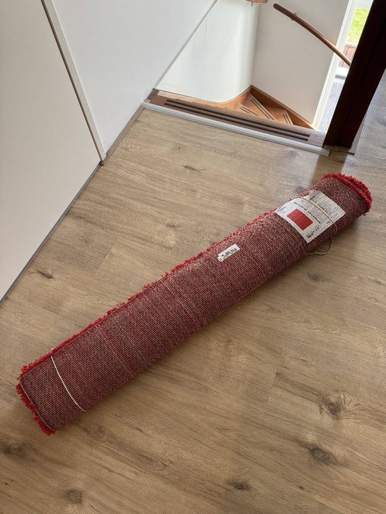 Hampen Vloerkleed rood Ikea, Ophalen, Gebruikt, 100 tot 150 cm, 150 tot 200 cm