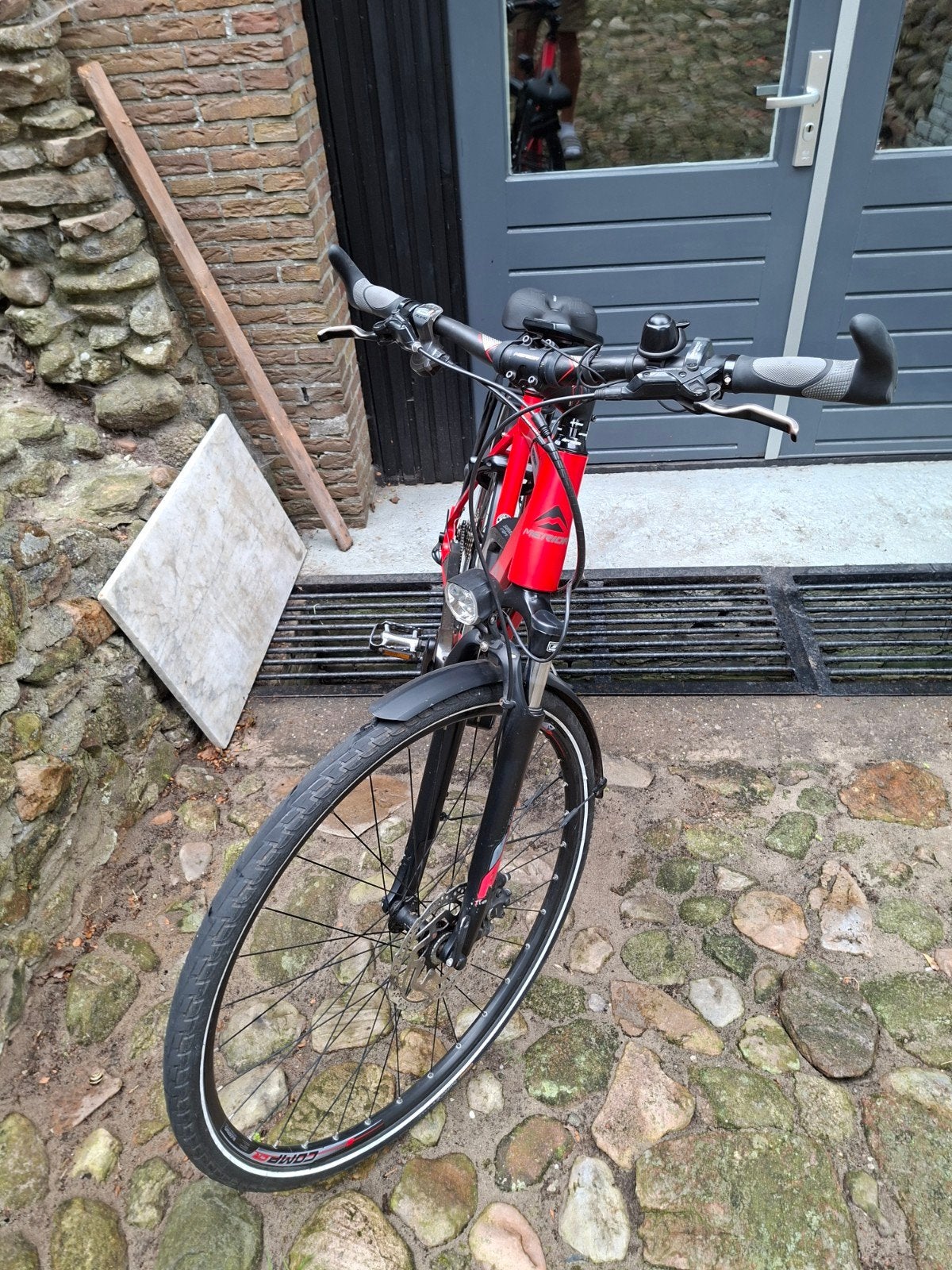 Merida eSPRESSO 600 Sport - Mat Rood - frame mt 56 cm, Gebruikt, 50 km per accu of meer, 55 tot 59 cm, Ophalen