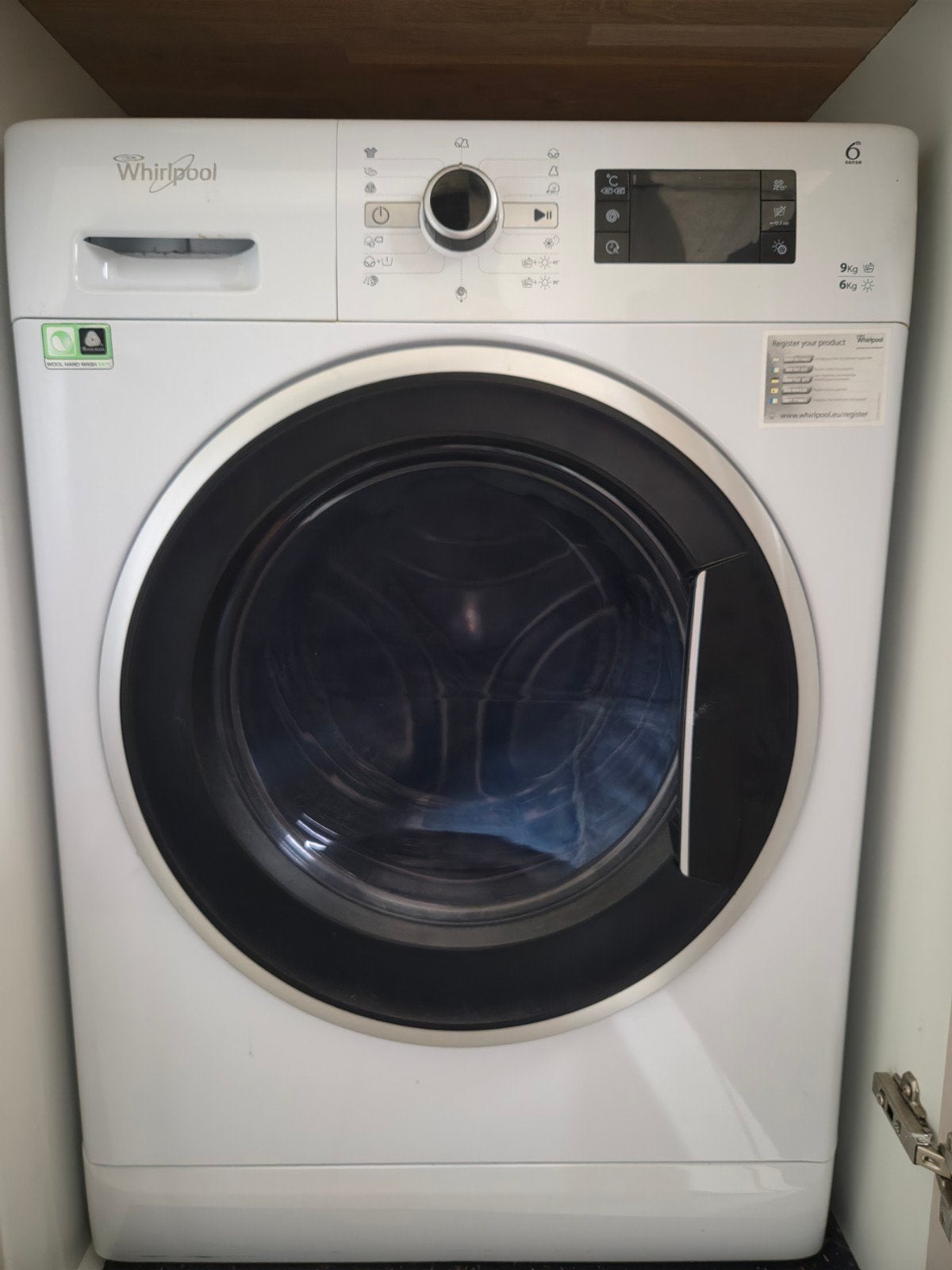 Whirlpool Was/droog combinatie 9kg