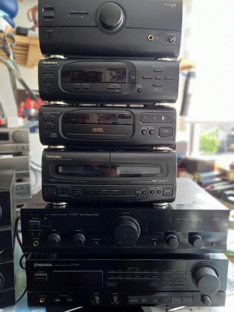 Diverse audioapparatuur: versterkers, cd-spelers, tuners, Audio, Tv en Foto, Stereo-sets, Gebruikt, Cassettedeck, Cd-speler, Dvd-speler