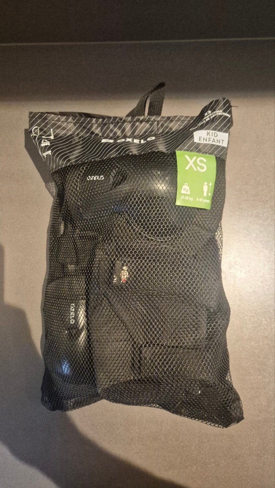 Oxelo beschermset step/fiets/skeelers, Ophalen, Gebruikt, Gewone step