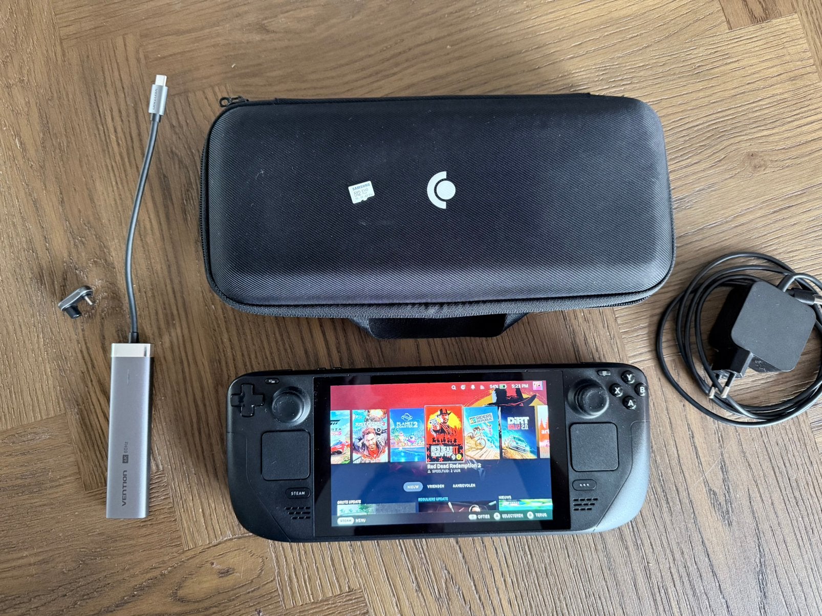 Steam Deck LCD 512GB + 512GB Samsung Micro SD + acccessoires, Overige genres, 1 speler, Ophalen of Verzenden, Zo goed als nieuw