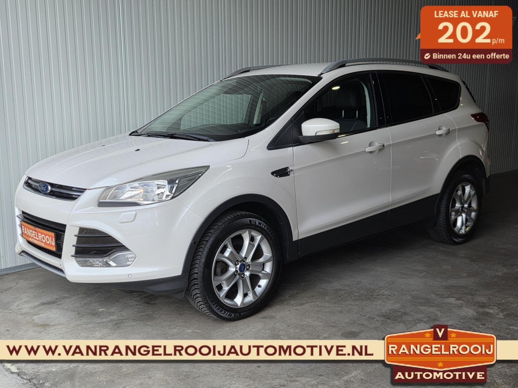 Ford Kuga 1.5 Titanium, trekhaak, winterpakket, 1e eig deale, Dealer onderhouden, Euro 6, 4 cilinders, Wit
