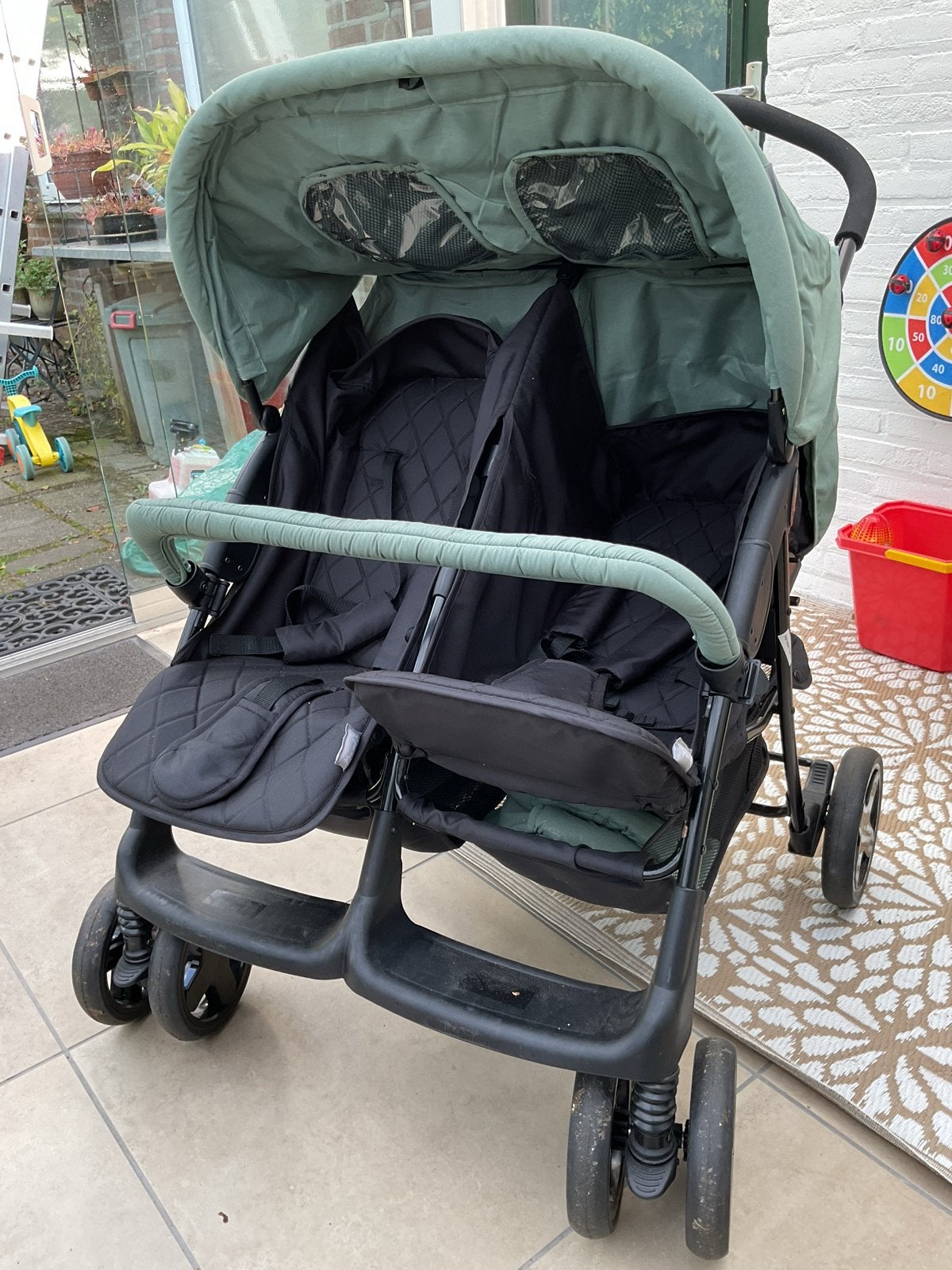 Lorelli Twin Tweeling Wandelwagen 0+ mnd tot 15 kg, Gebruikt, Duowagen, Ophalen, Kinderwagen