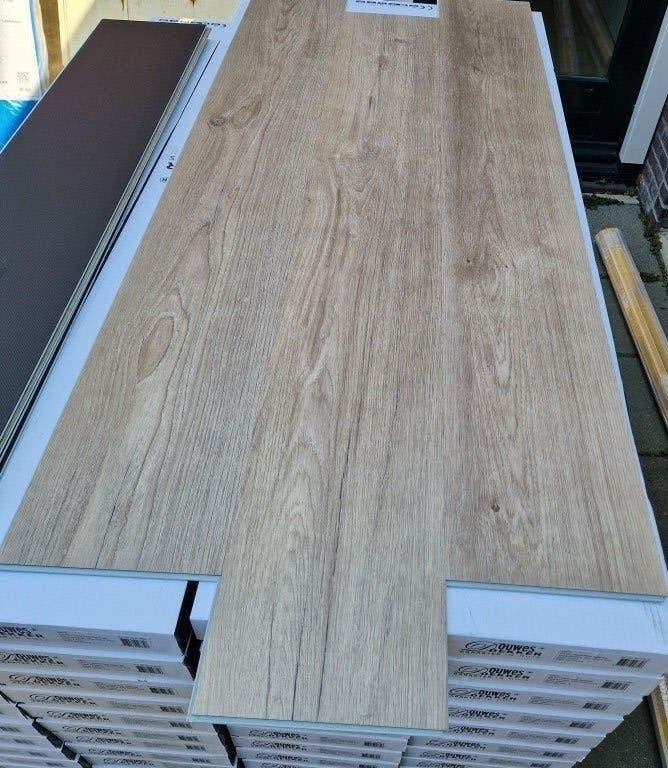 Nieuw 138 m² Douwes Dekker Klik PVC - Riante Plank Spekkoek, Ophalen, Douwes Dekker, 75 m² of meer, Nieuw