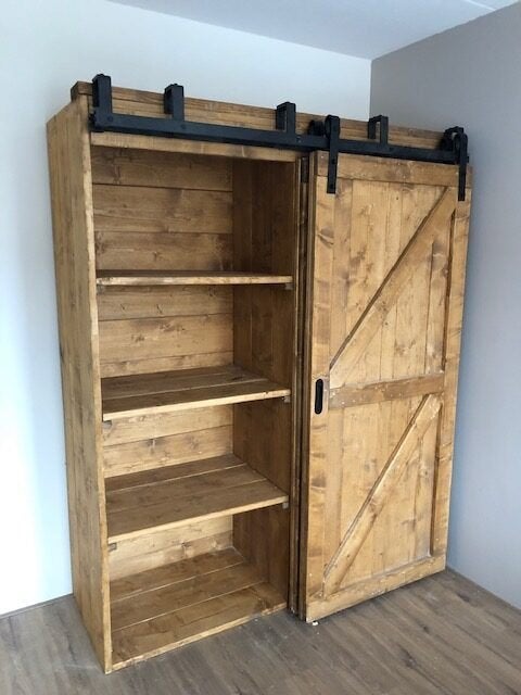 kledingkast me loftdeuren, Huis en Inrichting, Met deur(en), Nieuw, Ophalen of Verzenden, 200 cm of meer