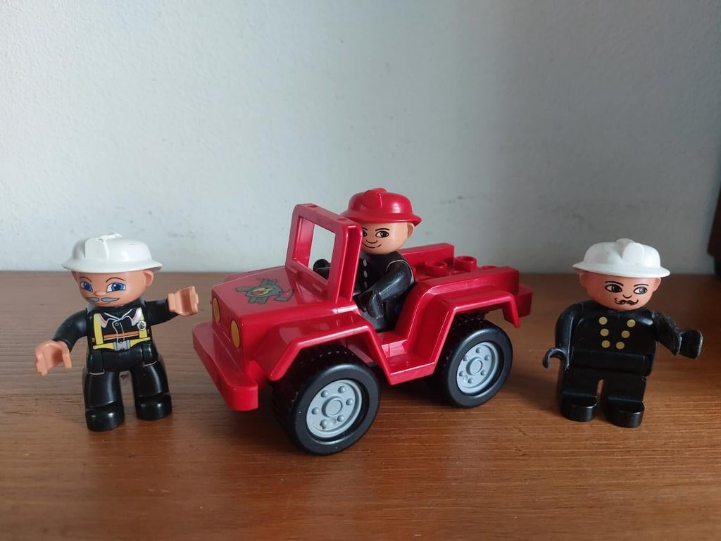 Duplo setjes brandweer/ziekenauto/traktors/safari/olifanten, Ophalen of Verzenden, Zo goed als nieuw, Complete set, Duplo