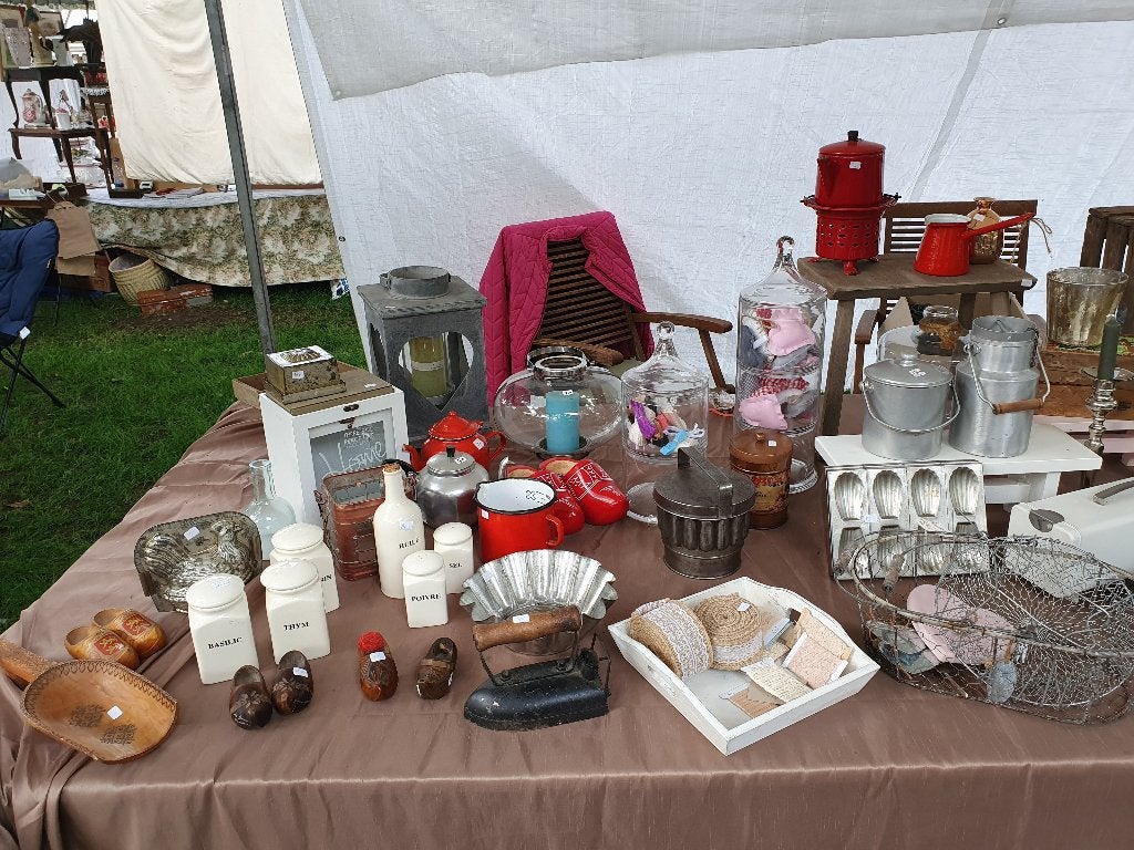 Te koop: partij brocante/landelijke artikelen, doe een bod!, Ophalen, Gebruikt, Overige typen, Overige materialen