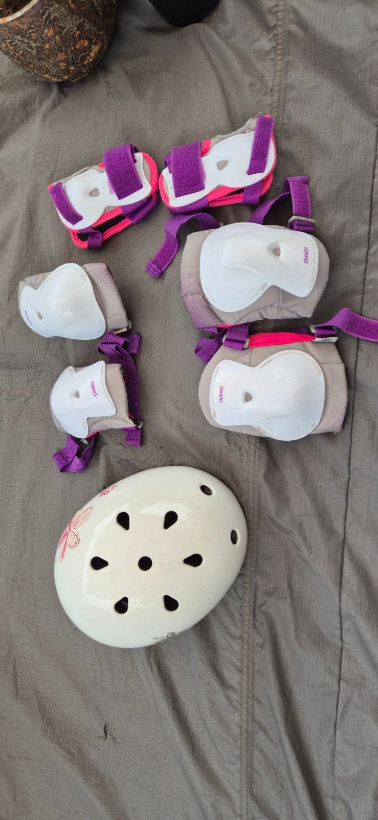 Oxelo Kinder Beschermset (Helm, Knie-, Elleboogbeschermers), Ophalen of Verzenden, Gebruikt, Overige maten, Oxelo