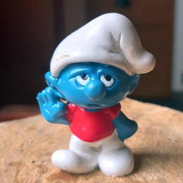 Slouchy Smurf / Schlaffi Smurf - 20402, Ophalen of Verzenden, Nieuw, Verschillende Smurfen, Poppetje, Figuurtje of Knuffel