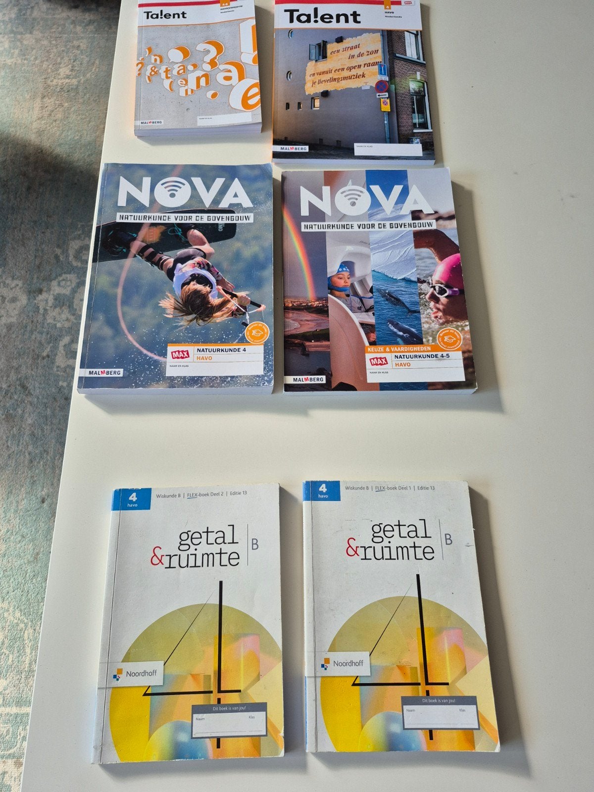 Havo 4 boeken: NL, Natuurkunde, wiskunde B, Boeken, Ophalen of Verzenden, Zo goed als nieuw, HAVO, Nederlands