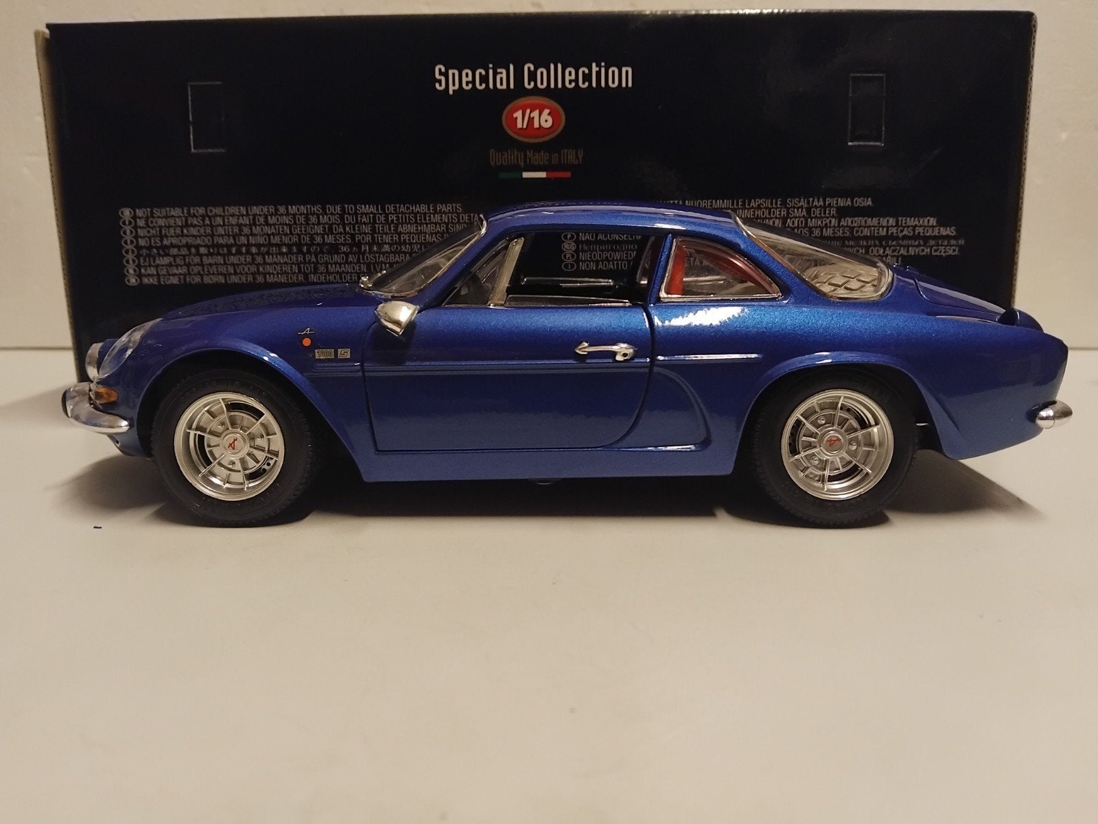 Renault Alpine A110 1600 blauw Bburago metal 1:18 KRD, Ophalen of Verzenden, Zo goed als nieuw, Auto, Bburago