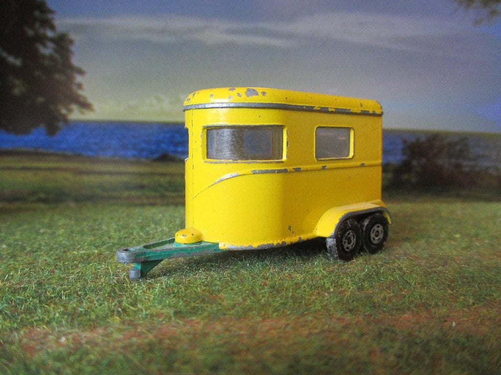1/63 paarden / Pony Trailer - Lesney Matchbox No.43 1970 #2, Hobby en Vrije tijd, Modelauto's | Overige schalen, Ophalen of Verzenden
