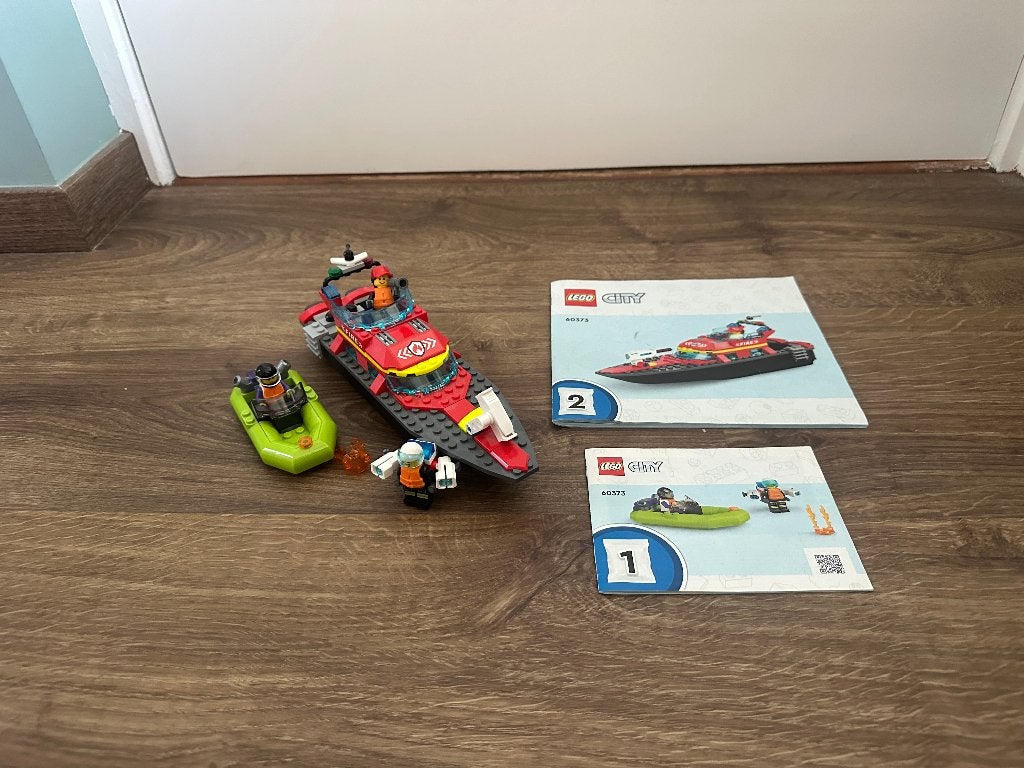 LEGO - Reddingsboot brand (60373), Ophalen, Lego, Complete set, City