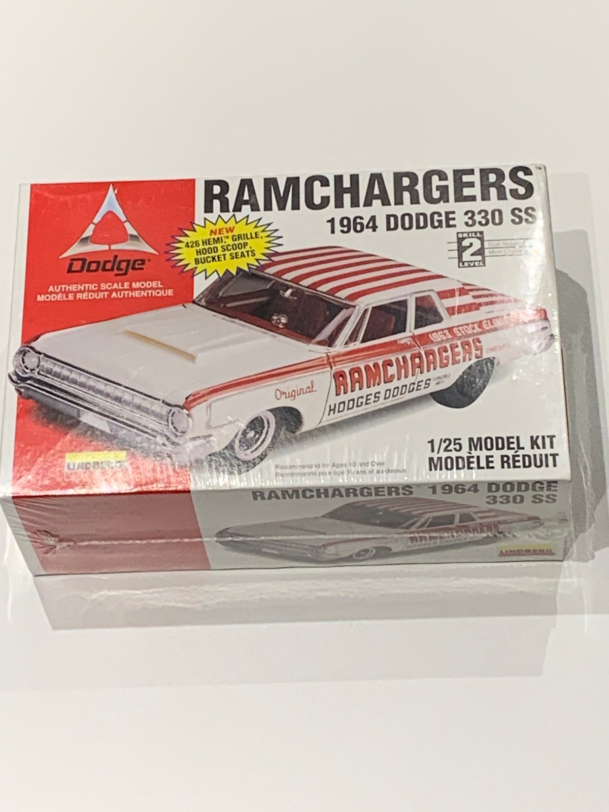 1:25 Lindberg 1964 Dodge 330 Super Sport nieuw, Overige merken, Auto, Groter dan 1:32, Nieuw