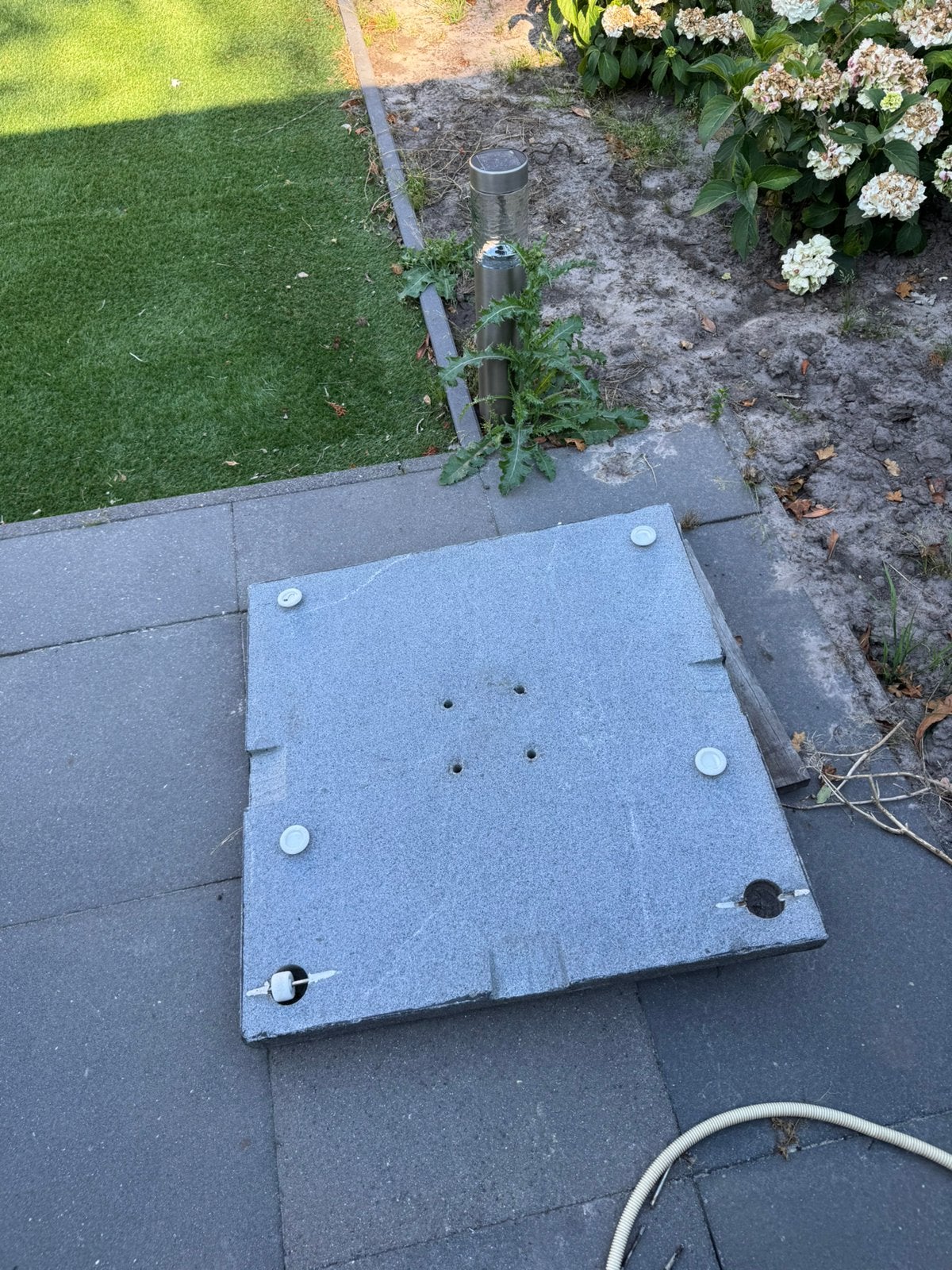 Parasol voet 75 kg, Tuin en Terras, Parasols, Ophalen, Parasolvoet, Minder dan 1 meter, Verstelbaar