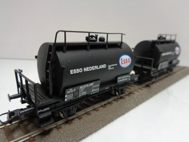 PIKO set 58084 Ketelwagens ESSO NS (H0)., Gelijkstroom, Wagon, Piko, Ophalen of Verzenden