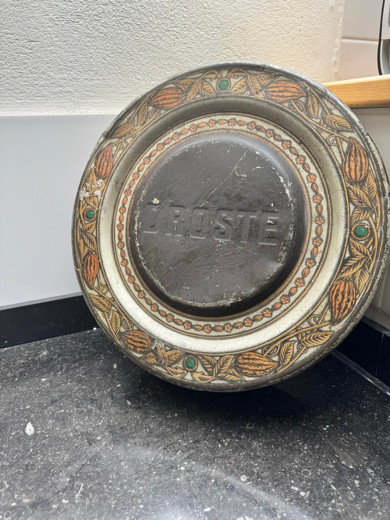 Droste antiek koekblik, Ophalen of Verzenden