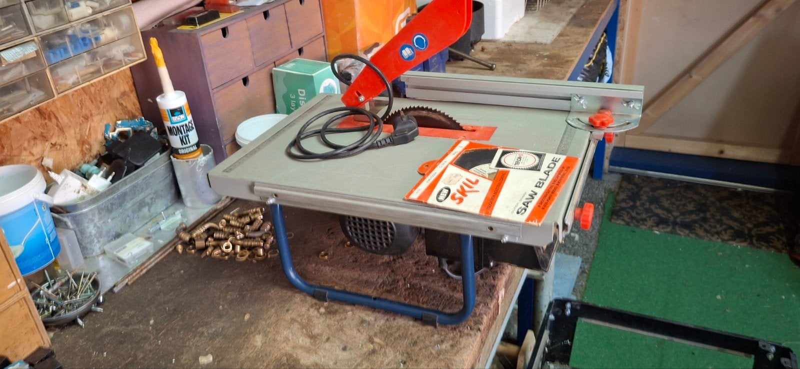 tafelzaagmachine mini klein, Ophalen, Gebruikt