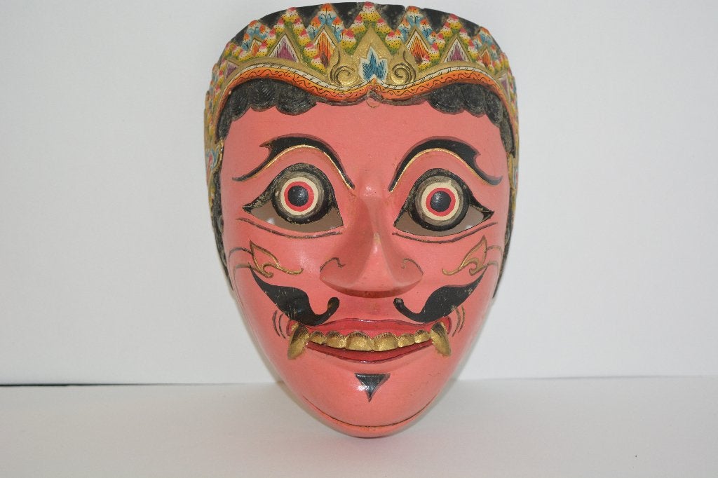 Authentiek Balinees handgesneden Topeng-masker, Overige onderwerpen, 20 - 50 cm, Hout, Azië