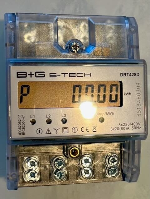 3 fasen kWh meter, Ophalen of Verzenden, Gebruikt, Overige merken, Overige typen