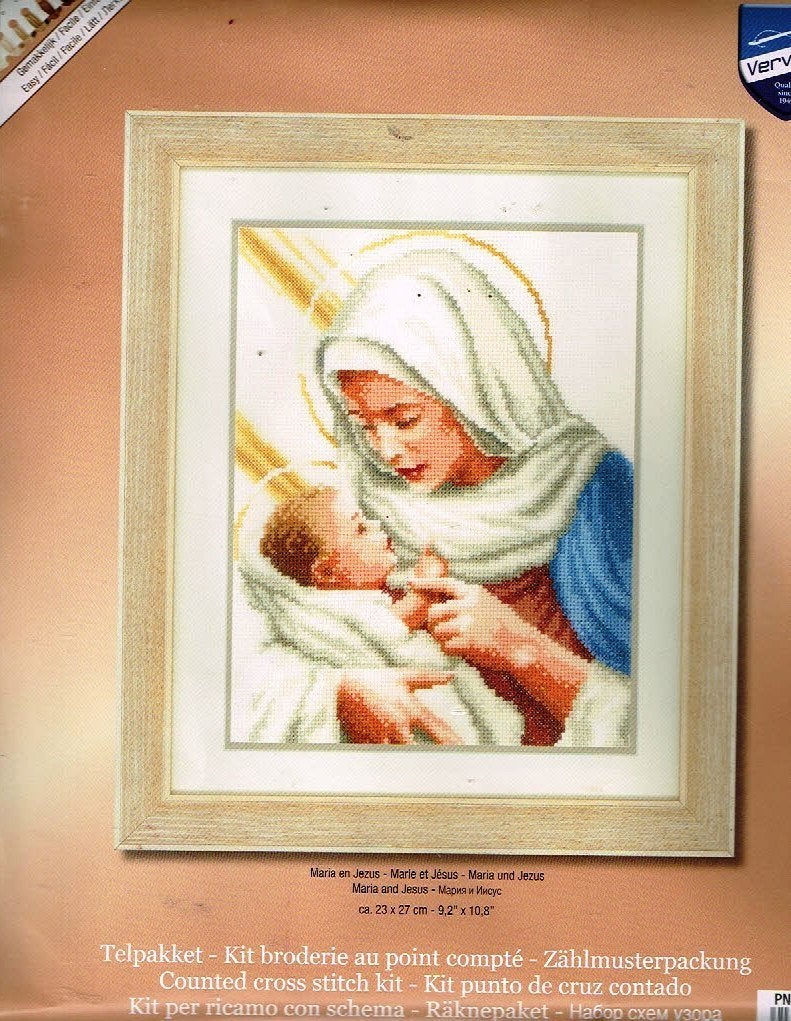 Cado vervaco borduurpakket  MARIA met KINDJE  JEZUS, Ophalen of Verzenden, Nieuw, Handborduren, Borduurpakket