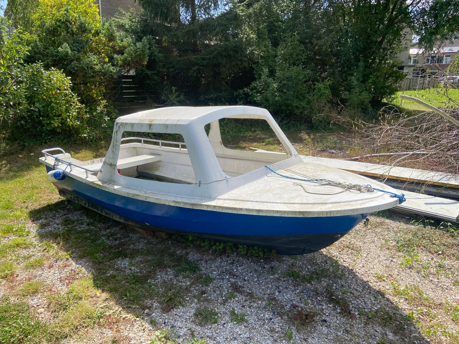 Kleine motorboot met kajuit - opknapper, Watersport en Boten, Ophalen, Gebruikt, Kajuitboot, Geen motor