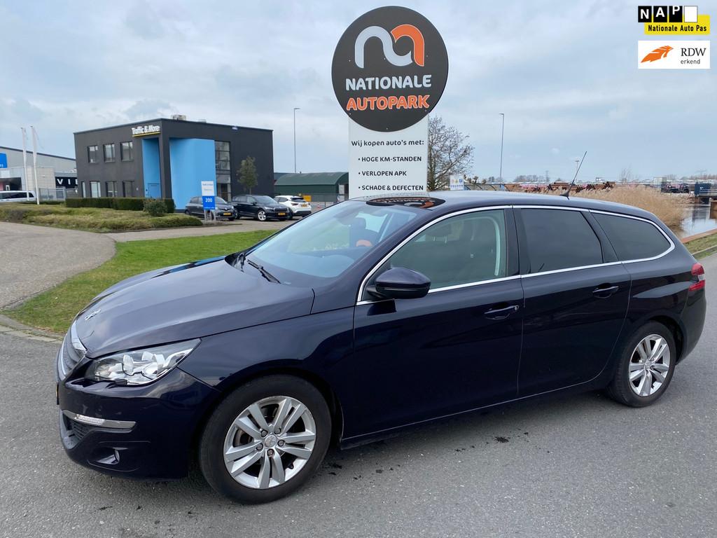Peugeot 308 SW | 2014 | 1.6 BlueHDI Blue Lease Limited | APK, Auto's, Voorwielaandrijving, Gebruikt, Blauw, Origineel Nederlands
