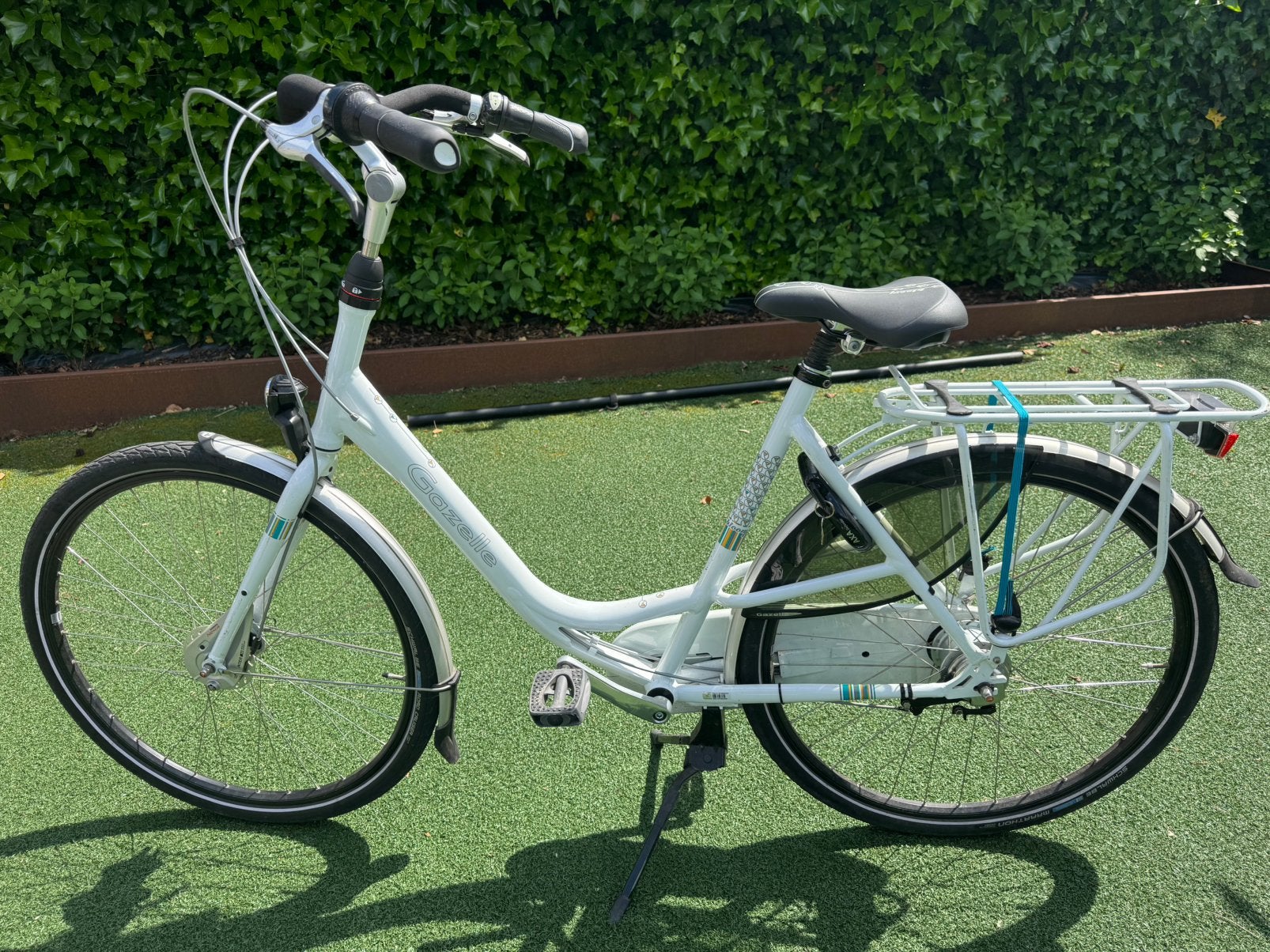 Gazelle Bloom Moederfiets 56cm incl achterzitje, Fietsen en Brommers, Fietsen | Dames | Damesfietsen, Ophalen, Versnellingen, Gazelle