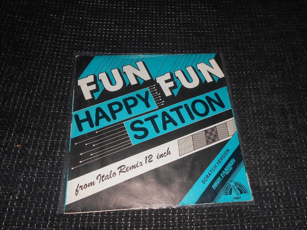 happy station - fun fun, Gebruikt, 7 inch, Ophalen of Verzenden, Fotohoes