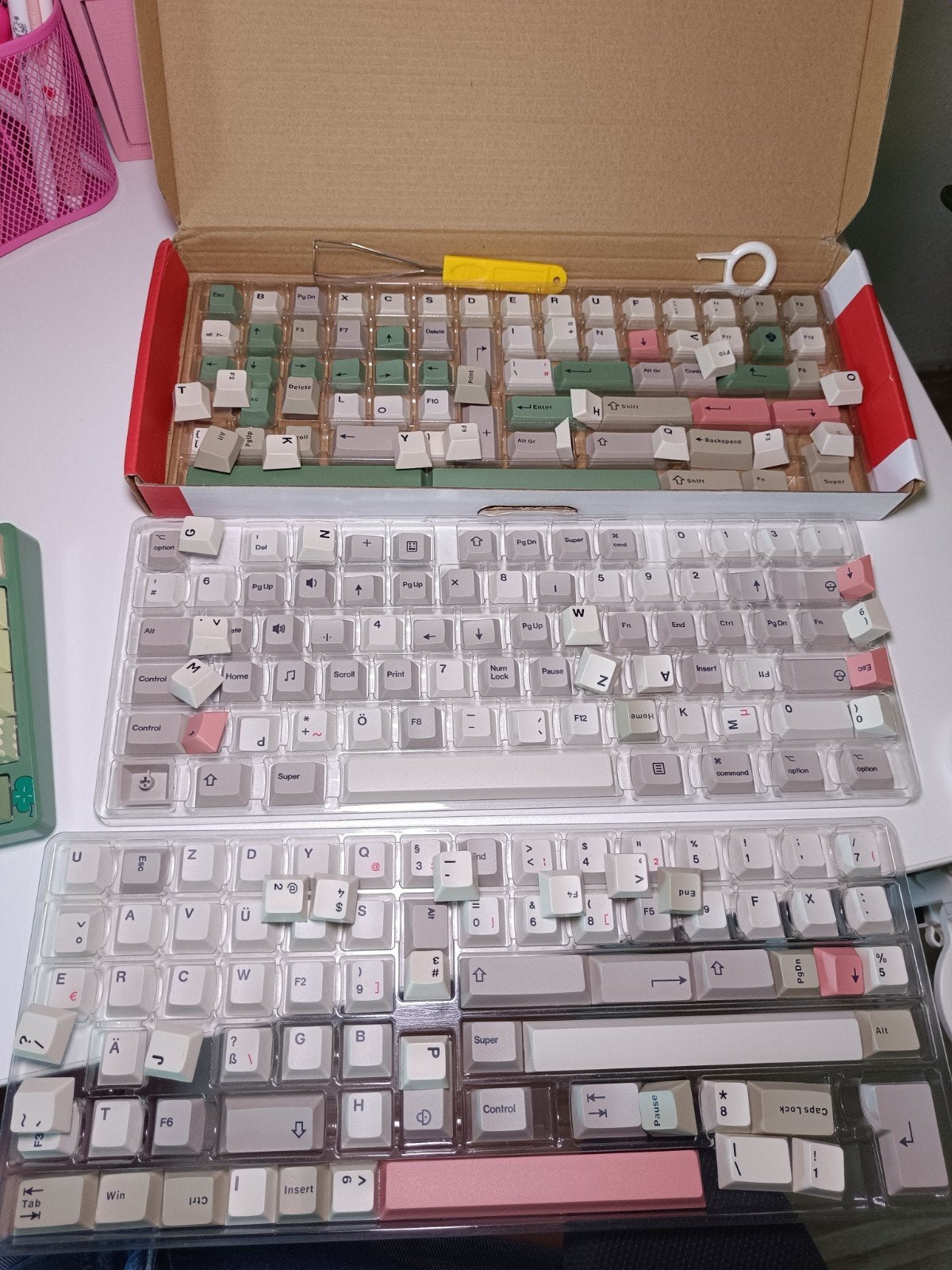 Double Shot PBT Keycaps - Van de Linky87 - Qwerty, Computers en Software, Overige Computers en Software, Ophalen of Verzenden