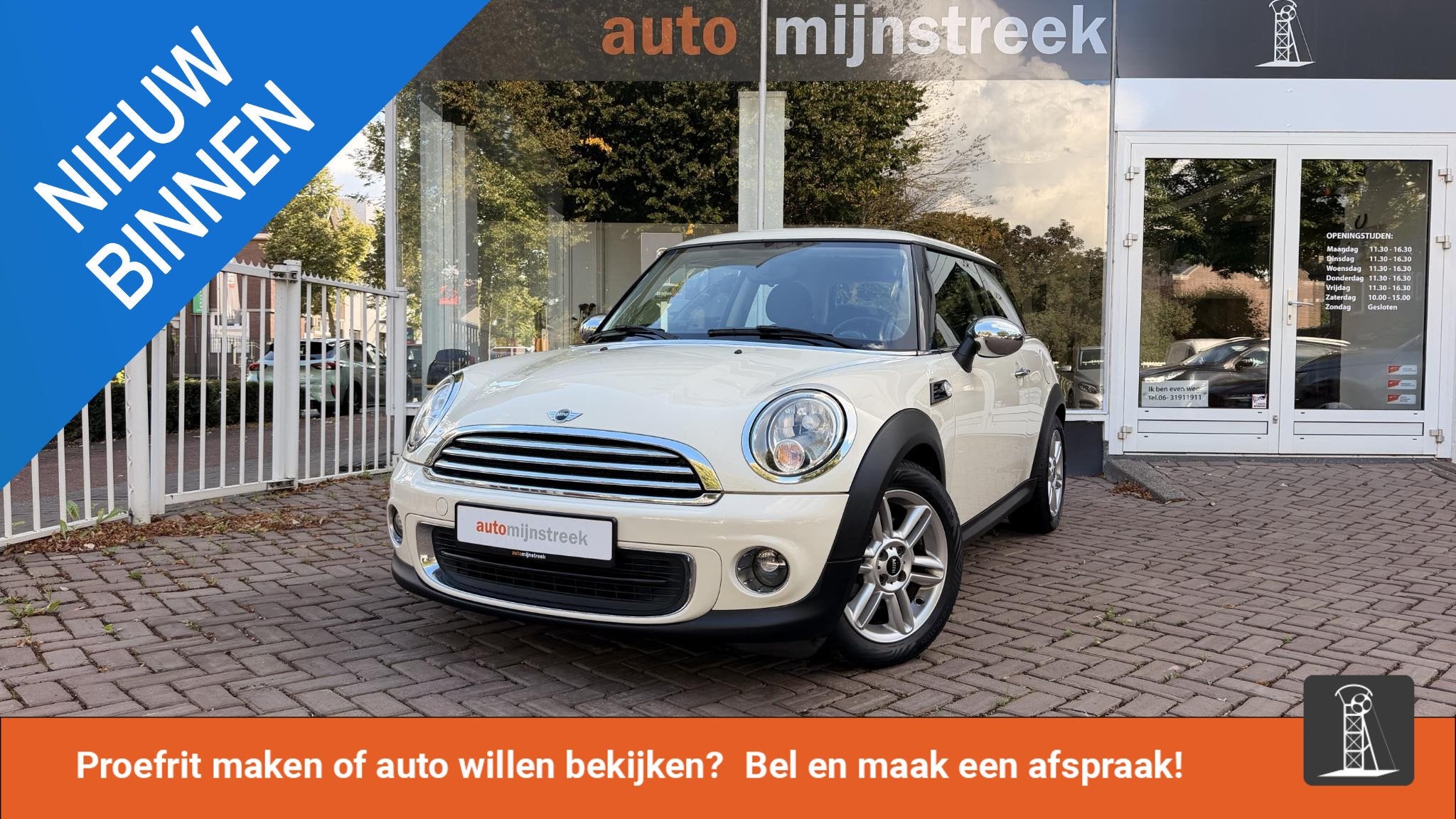 MINI 3-Deurs 1.6 One MINIMALIST | Volledig MINI onderhouden, Auto's, Voorwielaandrijving, Euro 5, Gebruikt, Zwart