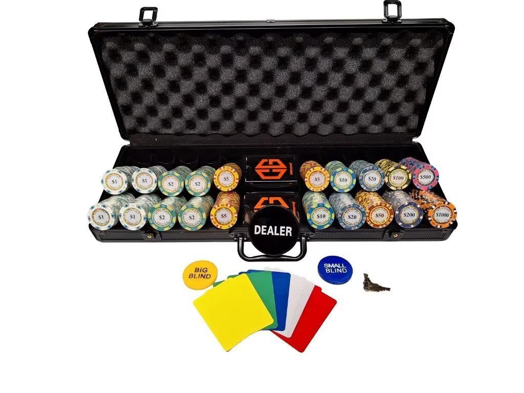 Monte carlo pokerset - Poker set - Pokerchips - Kaartspelen