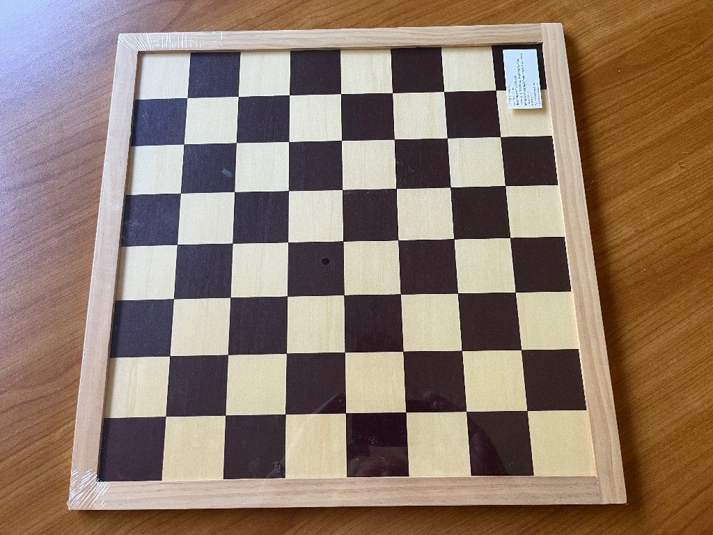 Schaak- & dambord (41cm) met stukken, Een of twee spelers, Ophalen of Verzenden, Nieuw