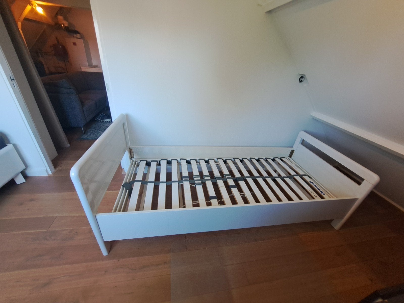 Optisleep verstelbaar eenpersoonsbed (90x210), Ophalen, Verstelbaar, 90 cm, Eenpersoons