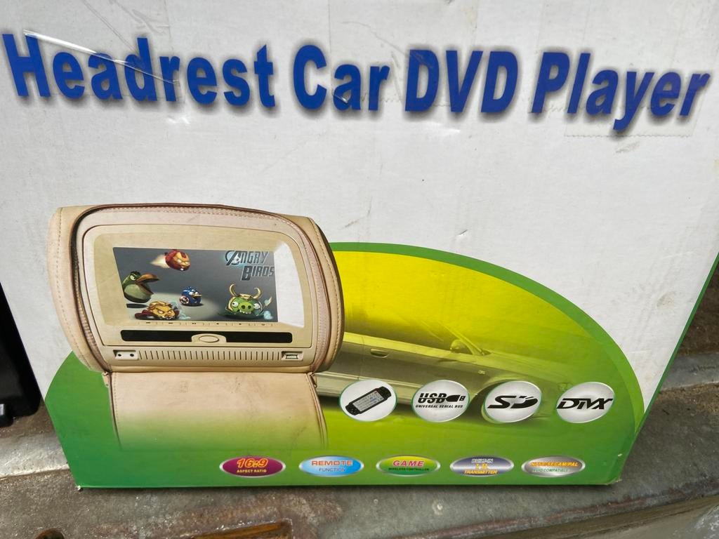Hoofdsteun auto met dvd, Draagbaar, Nieuw, Ophalen, Overige merken