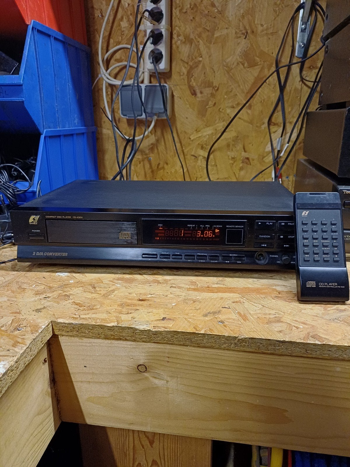 Sansui CD-X301i CD-speler met afstandsbediening, Ophalen of Verzenden, Gebruikt, Overige merken