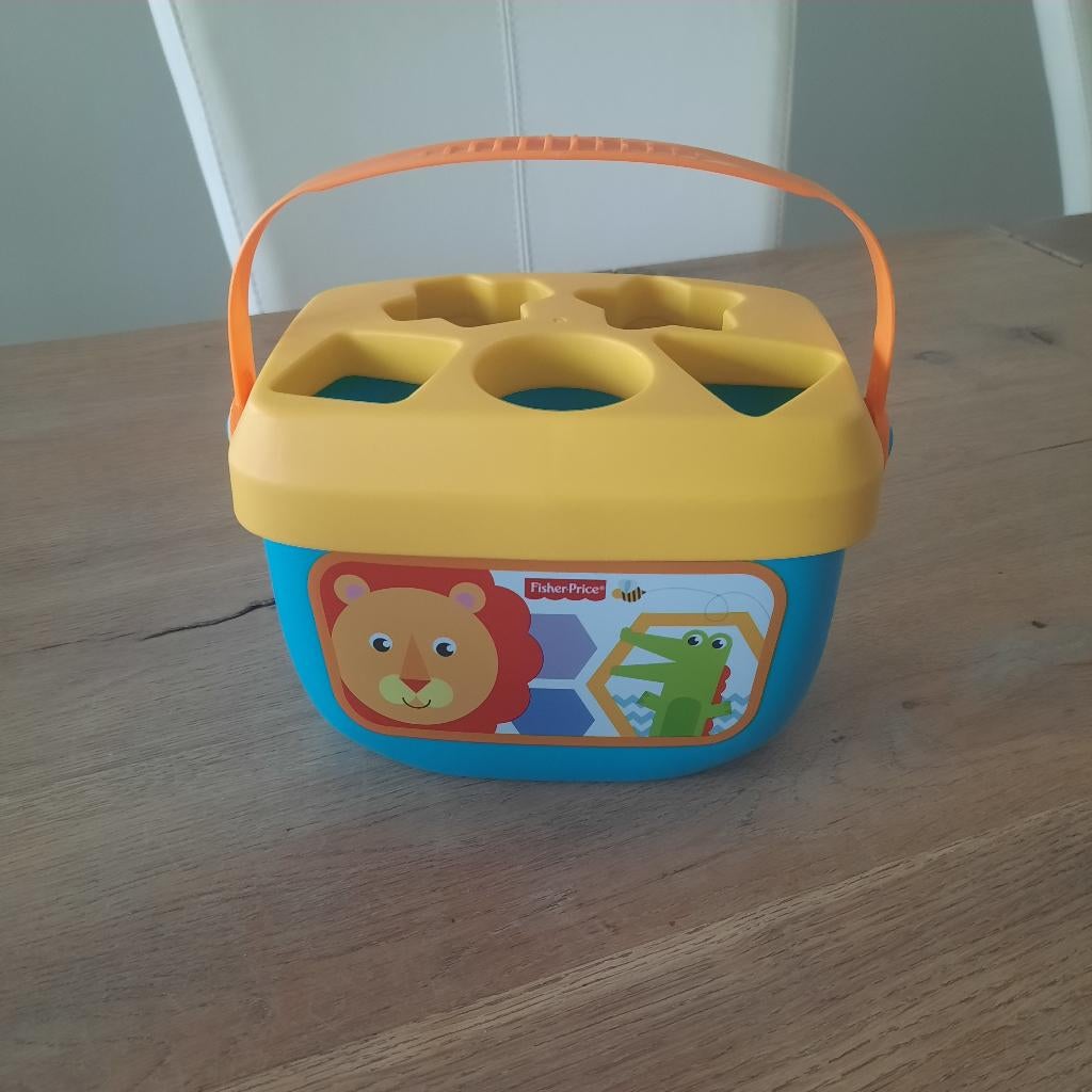 Fisher price blokkendoos vormen doos, Kinderen en Baby's, Ophalen of Verzenden, Zo goed als nieuw, Speelset