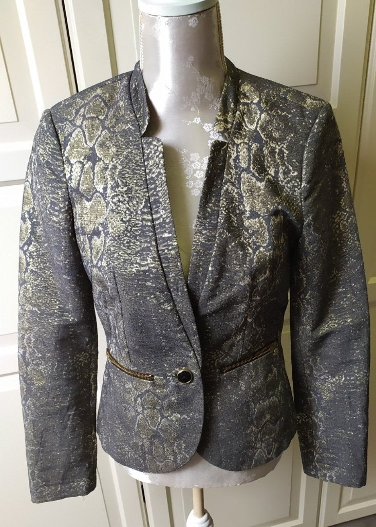 Dept Blazer Met Goudtinten Maat M, Maat 38/40 (M), Meerkleurig, Ophalen of Verzenden, Zo goed als nieuw