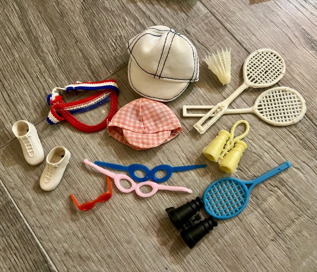 Vintage retro accessoires barbie sindy fleur sport en spel, Ophalen of Verzenden, Zo goed als nieuw, Accessoires