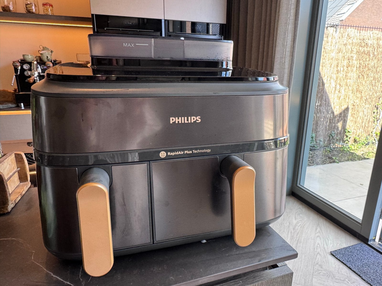 Philips 5000 series NA552/00 - Dubbele heteluchtfriteuse, Witgoed en Apparatuur, 4 liter of meer, Ophalen of Verzenden, Zo goed als nieuw