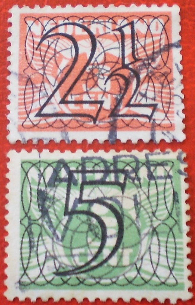 Nederland - 2,5 Cent en 5 Cent, Postzegels en Munten, Verzenden, T/m 1940, Gestempeld