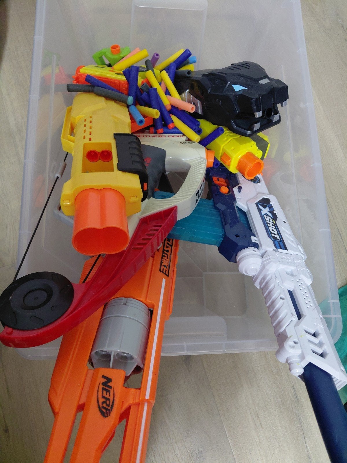 Grote collectie nerf pistolen en speelgoed wapens, Ophalen of Verzenden, Gebruikt